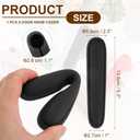 uxcell Door Handle Covers, Silicone Safety Doors Knob Handle Protector Covers Anti-Collision Soft Doors Pull Cover for Bedrooms Bathrooms Offices, Black
