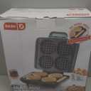 Dash Multi Mini Waffle Maker- Quad Waffle Maker for Family Breakfasts - Dual Nonstick Heating Plates & Easy-Release Surface - Compact & Fast-Heating - Aqua