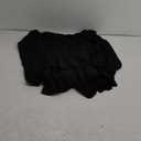 LYANER Women's Jumpsuit Lantern Long Sleeve Ruffle Layer Tie Mini Short Romper (X-Large)