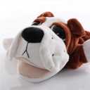 Plush Dog Puppy Open Mouth Hand Puppets Animal Toys Imaginative Pretend Play Storytelling