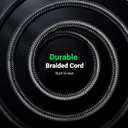 UGREEN 1/8 to 1/4 Stereo Cable 3.5mm TRS to 6.35mm Audio Cable Guitar to Aux Male Cord with Zinc Alloy Housing and Nylon Braid for Guitar, Laptop, Home Theater Devices, Speaker and Amplifiers 6.6FT