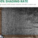 90% 20 X 48 FT Black Shade Cloth, Outdoor Woven Sun Shade with Grommets, Durable Breathable Netting Shading Antifreezing for Patio, Garden, DIY Home, Plants Cover, Greenhouse, Dog Kennel