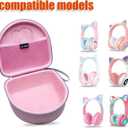 L LTGEM Kids Headphones Case Compatible with iClever BTH13 / HS01 / HS20 and Riwbox CT-7 / CT-7S / CF9 and ONITOO B90 Cat Ear Kids Headphones, Blue (Case Only)