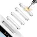 4 Pack Camera Control Button Protector for iPhone 16 Pro/16 Pro Max/17 [Standard], Anti-Scratch Thin Protection Cover fit Apple Phone Sensitive Capture Click Slide Zoom Key (White Titanium)