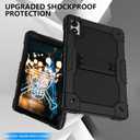 Case for Vortex ZTAB10/Vortex T10M PRO 10.1 inch Tablet Hybrid Shockproof Firendly Case Built in Kickstand Shoulder Strap for Vortex ZTAB 10/Vortex T10M PRO 10.1 inch Tablet (Black/Black)