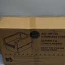 Stainless Steel Litter Box with Metal Lid and Scoop - Enclosed Metal Litter Box for Large Cats, Rust-Resistant, Odor-Control, Easy to Clean, Durable & Long-Lasting with Round Edge (XL) (XL:23.6"x15.8"x11.8")