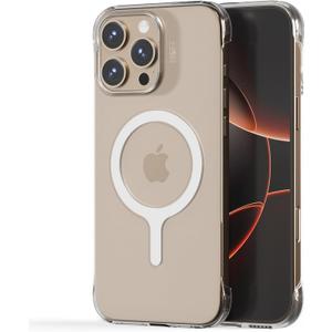 MOFT Invisible Case for iPhone 16 Pro Case, Clear MagSafe Phone Case, Dual Cutouts Frame Design with Bare-Device Feel, Anti-Yellowing Ultra-Thin Strong Magnetic Protective Phone Cover, Clear