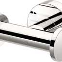 Gatco 4315A Glam Double Robe Hook, Polished Nickel / 3.10" W Wall Mount Double Robe, Towel Hook