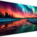 OFRKE Diamond Painting Kits for Adults,Large Aurora Diamond Art Painting for Beginners, Diamond Round 5D Full Drill Paint with Diamonds Pictures Gem Art Painting Kits DIY Crafts Kits 28X16in