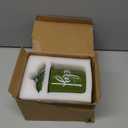 Nefelibata Irish/St. Patrick's Day Green Ceramic Canister Jar - St. Patrick's Day Decor - Lucky Shamrock Canister - Buffalo Plaid Bowknot - Candy Holder - Table Centerpiece - 4.9" H x 3.7" W