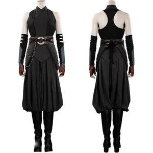 Adult Tano Costume Cospaly Outfits Cosplay Womens SW Uniform Headpiece Halloween Fullset (XL)