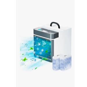 Portable Air Conditioner, Mini Personal Ice Cooling Air Cooler with 2 Ice Blocks, 3 Speeds Small Fan for Room Bedroom Office Home Tent