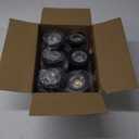 [6 Pack] CLOUDY BAY 9W LED Landscape Well Lights,2700K/3000K/3500K/4000K/5000K Selectable,Low Voltage 12V/24V Ground Lighting,Waterproof Outdoor In Ground Lights for Uplights,Transformer Excluded (oil-rubbed Bronze | Flat Top)