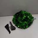 MACTING Pop Up Christmas Tree with 50 LED Lights 5FT Collapsible Tinsel Pencil Tree Easy-Assembly Coastal Glitter Artificial Tree for Porch Apartment Corner Home Party Indoor Xmas Decorations,Green