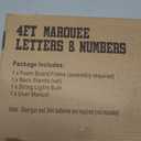 4FT Marquee Light Up Numbers 3, Easy to Assemble Black Marquee Number