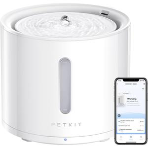 PETKIT EVERSWEET Solo 2 Cat Water Fountain with Pump, Ultra Quiet 70oz/2L Pet Water Fountain for Cats and Dogs Inside, 3 Working Modes, Visualization Window, (App Control) (White)