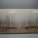 Large Framed Neutral Abstract Landscape Wall Art for Living Room, 60x30 In, 28.5"L x 57"W