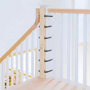 No Hole Stairway Baby Gate Mounting Kit for Pressure and Hardware Mounted Baby Gates, Non-Destructive Install Adapter Fits Round & Square Banister Posts up to 33" Tall