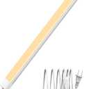 ASOKO 16 Inch Under Cabinet Lights,Plug and Play Under Counter Lighting,2700K Warm White with 700LM Bright,ETL Light Bar with ON/Off Switch for Kitchen,Under Desk,Workbench