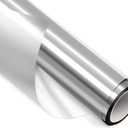 Window Film, Window Privacy Film, One Way Window Film Daytime Privacy Static Cling Sun Blocking Anti UV Reflective Window Tint for Home Office 35.4 Inch x 19.6 Feet, Silver, EXP: 08/2034