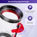 Upgraded Dust Bin Replacement Compatible With Dyson V11 V15 ONLY Fit SV14 SV15 SV22,1 Canister Bin for Part no.970050-01 and Part no.965443-01 with 1 HEPA Filter NOT for V10 V8 V7