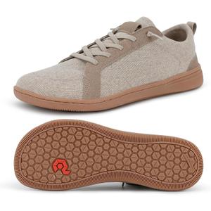 Men's Barefoot Wide Toe Box Shoes - Minimalist Barefoot Shoes with Zero Drop Sole Extra Wide Slip on Walking Shoes for Men (Beige, size 10)