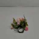 ASTRYAS Artificial Flowers, 2PCS Small Silk Flowers for Home Decor Indoor Fake Bouquet Faux Floral Arrangements Dining Table Centerpieces for Kitchen Bridal Wedding Party Decor, Pink