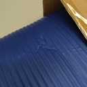 Amazon Basics 1/ 2 Inch Extra Thick Exercise Yoga Mat with Carrying Strap for Home Workouts and Fitness, Non-Slip, Cushioned Support, 74" x 24" x 0.5", Blue