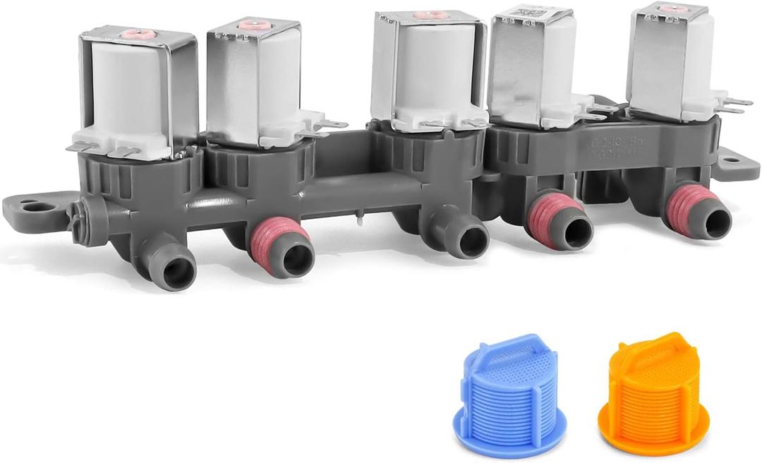AJU73213301 AJU75152601 5221EA1008F Water Inlet Valve Compatible for LG Kenmore Washer Replaces AJU75152602 AP5668417 TAW35618287 AJU75152603 PS6448324 Washer Parts-by MIFLUS