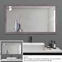 2 x Wood Grain Wallpaper Border Removable PVC Waterproof Peel and Stick Wallpaper, Bathroom Mirror Frame Wall Decor Window Door 1.96'' x 393 (Black locust wood)