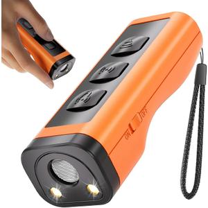 Dog Bark Deterrent Devices Rechargeable Anti-Barking Device for Dogs 50ft Long Range Ultrasonic Correct Your Dog's Bad Behavior at the Push of aButton Better Than Shock Collars or Dog Training Collars