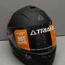 TRIANGLE Full Face Motorcycle Helmet Dual Visor Helmets for Adult Men and Women with Smoked Sunshield DOT Approved (Medium, Pink)