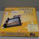 Puzzle Mat Roll Up Puzzles Board for Jigsaw Up to 2000, 1500, 1000, 500 Pieces Large Portable Table Saver Mats Puzzle Keeper Cover with Sorter Trays Storage Bag Kit Holder Organizer Pad for Adults (Black Felt)