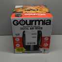 Gourmia Air Fryer Oven Digital Display 4 Quart Large AirFryer Cooker 12 1-Touch Cooking Presets, Black and Stainless Steel Accents Fry Force GAF486