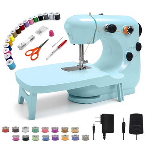 301FRJ Sewing Machine Kits for Home & School | Beginner-Friendly 2-Speed Mini Machine for DIY Crafts, Household Repairs & Fun Skill-Building with Kids & Adults