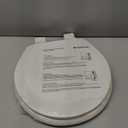 HIGHCRAFT Premium Round Toilet Seat with Slow-Close Design & Adjustable Hinges - Molded Wood Toilet Seat - Fits Standard Round Toilets - Round Seat in White