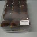 30pcs Velvet Christmas Ornaments Balls, 2.36 Inch Flocked Brown Shatterproof Baubles with Hanging Strings, Elegant Velvet Ball Ornaments for Xmas Tree, Holiday Party & Home Dcor (Brown)