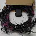 TURNMEON Extra Long 9 Ft 72 LED Halloween Willow Vine Twig Decor Garland with 24 Purple Bats Lights 8 Modes Timer Waterproof Battery Operated Halloween Decorations Home Wall Fireplace