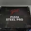 Pizza Steel PRO by Hans Grill | XL 1/4" Thick Square Conductive Metal Baking Steel for Oven and BBQ Cooking Pizzas | Bake and Grill Bread and Calzone with our Cast Iron Pizza Stone