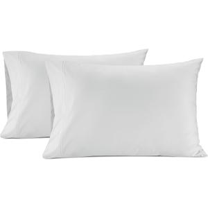 LANE LINEN 100% Egyptian Cotton Pillow Cases Queen Size Set of 2 (20"x30") - Pillowcases Queen Size - Soft Queen Pillow Case - White Pillowcase Pack of 2