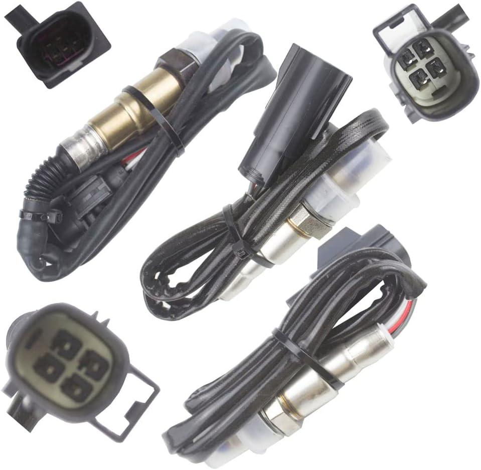 3PCS Oxygen O2 Sensor Kit for 2015-2017 Land Rover Discovery Sport 2.0L; 2014-2017 Range Rover Evoque 2.0L Upstream + Center + Downstream