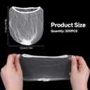 300 PCS Mesh Strainer Bags for Kitchen Sink Food Catcher, Disposable Mesh Sink Strainer Bags, Anti-Clogging Elastic Sinks Strainers Filter Meshbag, Sinks Trash Catcher Bag for Kitchen Leftovers Bath