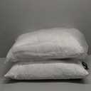 DWR Set of 2 Feather Down Throw Pillow Inserts 14x22 with Organic Cotton Cover, Feather Rectangular White Decorative Pillow Inserts for Bed, Sofa, and Couch