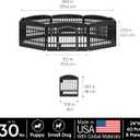 IRIS USA 24" Dog Playpen 8-Panel Pet Exercise Pen with Door Gate 83.5x83.5x24 Puppy Play Pen Indoor Outdoor Plastic Foldable Portable Pet Fence for Small Medium Dogs Puppies Multiple Pets Black