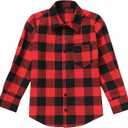 Mommy and Me Christmas Dresses Long Sleeve Green Red Black Buffalo Plaid Family Matching Outfits for Photoshoot Fall Winter Xmas Gingham Mom Daughter Daddy Son Matching Outfits Red Plaid (Men M)