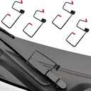 4PCS Windshield Wiper Spring Replacement Windshield Wiper Arm Pressure Spring Booster with Silicone Cover, Universal Car Wipers Tension Spring Improves Visibility in Rain&Snow Accessories