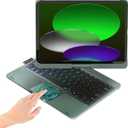 BABG for iPad 10th 11th (A16) Case with Keyboard&iPad Air 11(M4,M3,M2),360Swivel,7 Use Modes,Rainbow Backlight Keyboard for iPad Pro 11(1st/2nd/3rd/4th Gen)&iPad Air 5th/Air 4th- Green