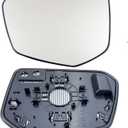 Civic Driver Side Mirror Glass Compatible with 2016-2021 Honda Civic, 2019-2022 Honda Crider, 2018-2022 Honda Envix Heated Left Side Mirror Glass with Rear Holder