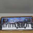 Upgraded 37 Keys Kids Piano Keyboard with Microphone Music Stand  Portable Musical Toys for Toddlers Ages 3 4 5 6 Boys Girls Birthday Gift - Black