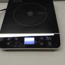 Crux Portable Induction Cooktop, Electric Hot Plate, Programmable Single Burner with Touchscreen LCD Display, Temperature Control, and Auto Shut Off, 1800 Watt, Black